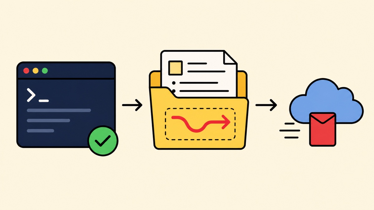 A familiar-looking terminal command hides a red path from a project file to a remote cloud